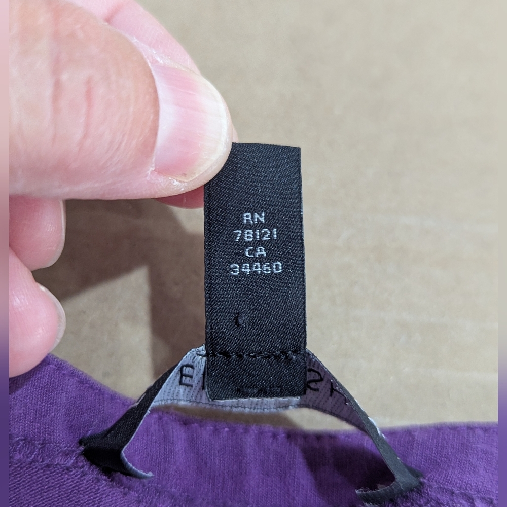 Eileen Fisher Women's Purple Long Sleeve Shirt Size Large Viscose Stretch *GUC* - Picture 4 of 11